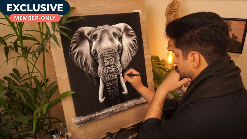 Realistic ELEPHANT Drawing!