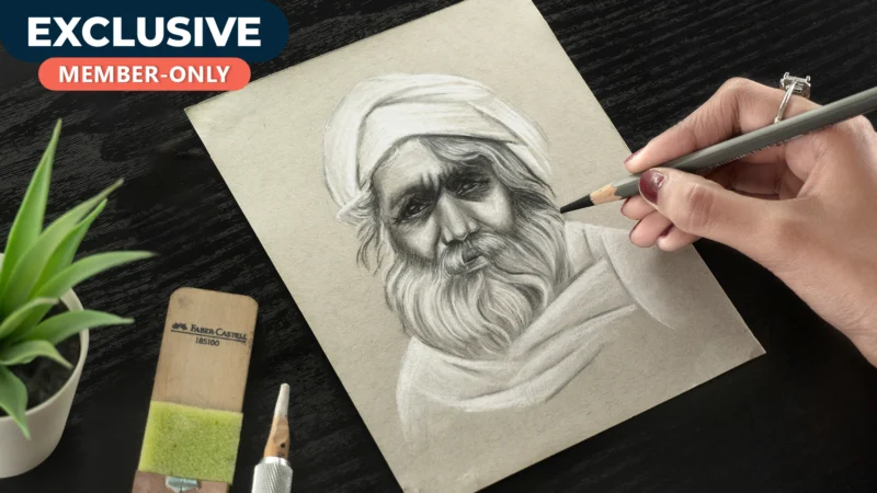 [BONUS] Drawing Elderly Portrait – By Assistant