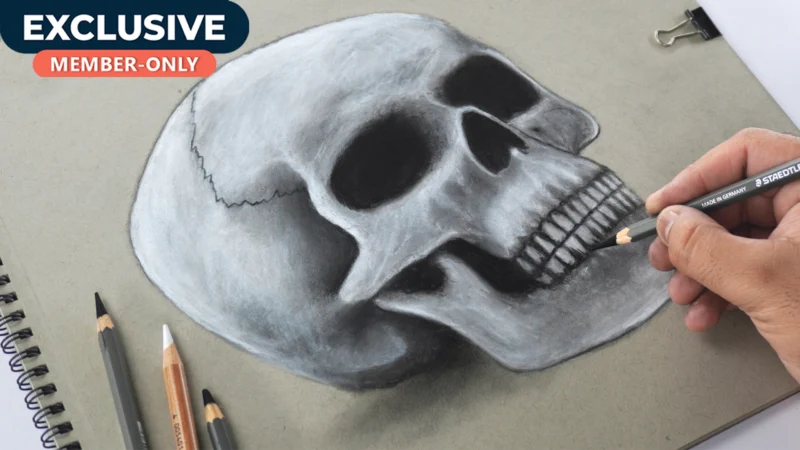 Easy Skull Drawing for Beginners