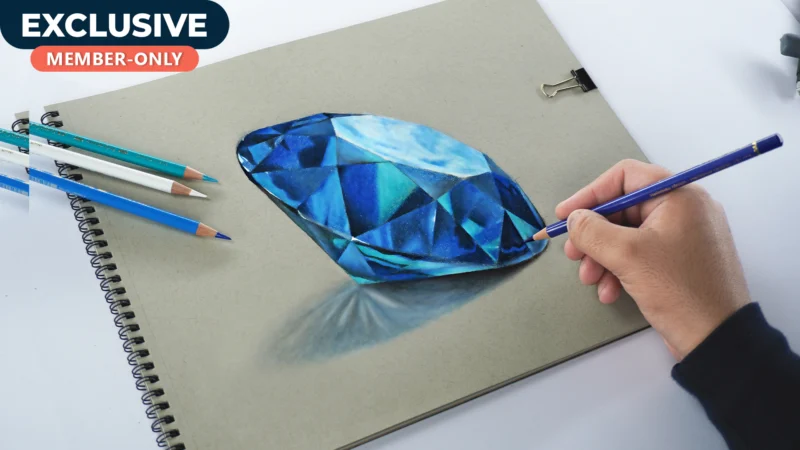 How to Draw Blue Diamond