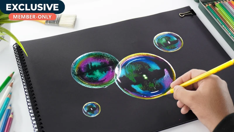 How to Draw colorful Bubbles