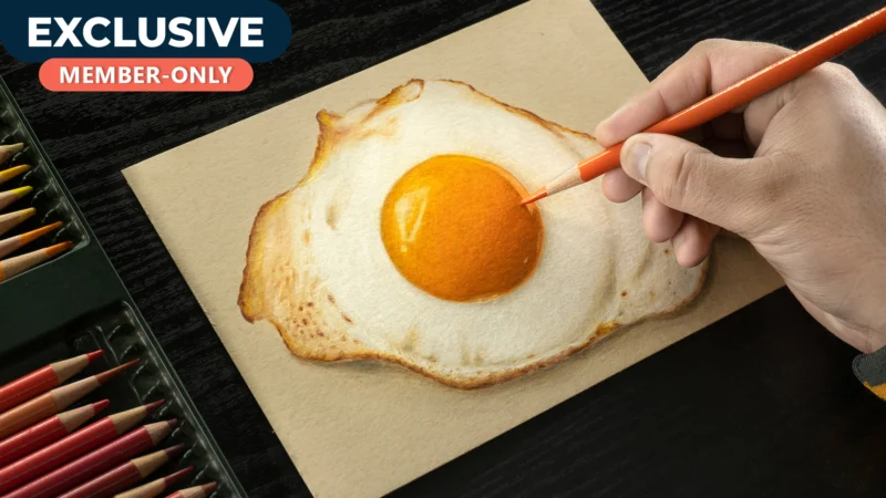 [BONUS] Drawing EGG using Pencil Colors