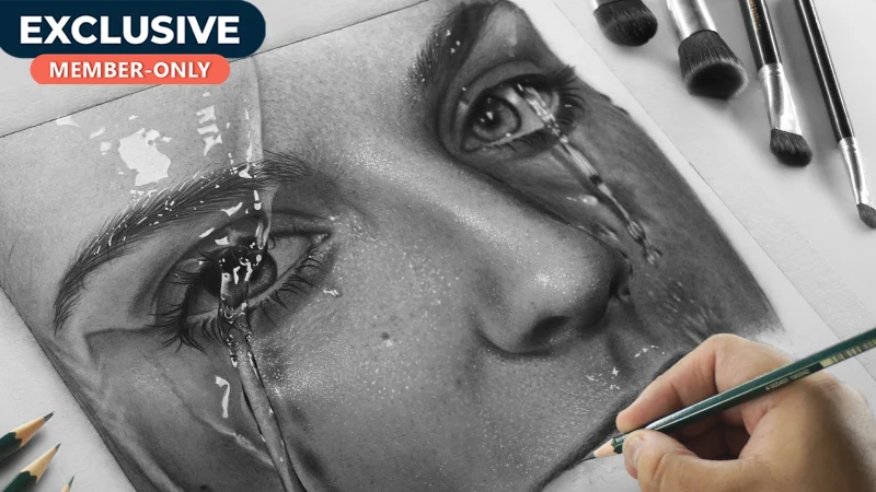 How to Draw Wet Face | Portrait Tutorial
