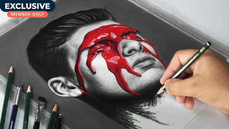 Drawing Paint Face | Portrait Tutorial