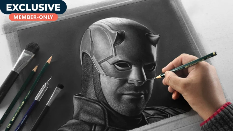 How to Draw Daredevil Portrait