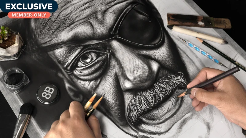 Hyper Realistic Homeless MAN Portrait!