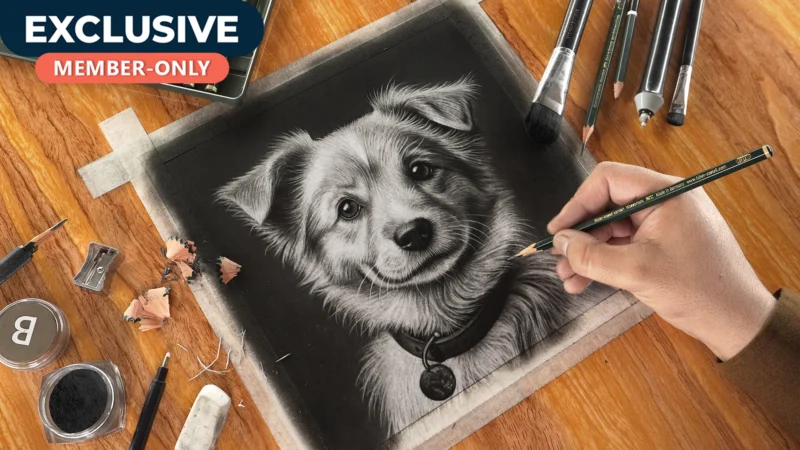 Realistic DOG Drawing!