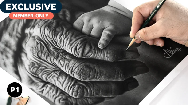 Hyperrealistic Hands Drawing