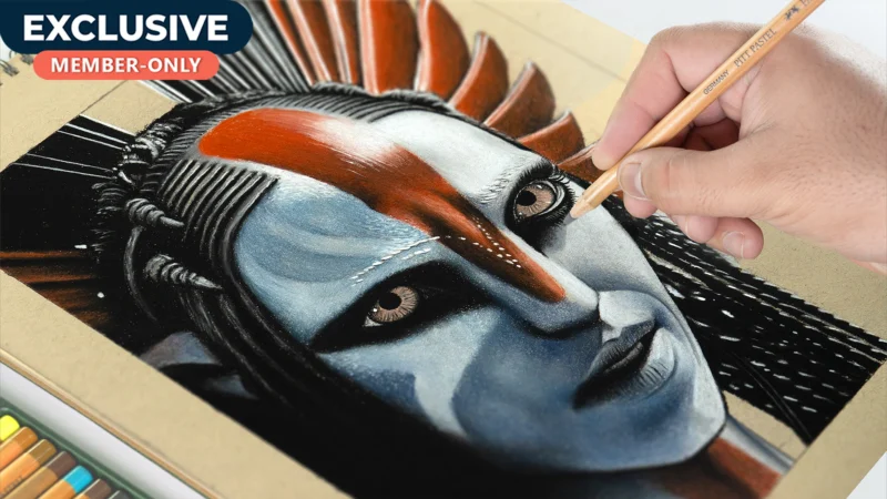 Avatar Pastel Portrait Drawing!